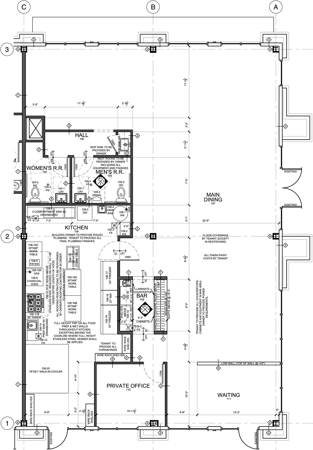 Small Restaurant Kitchen Floor Plan
